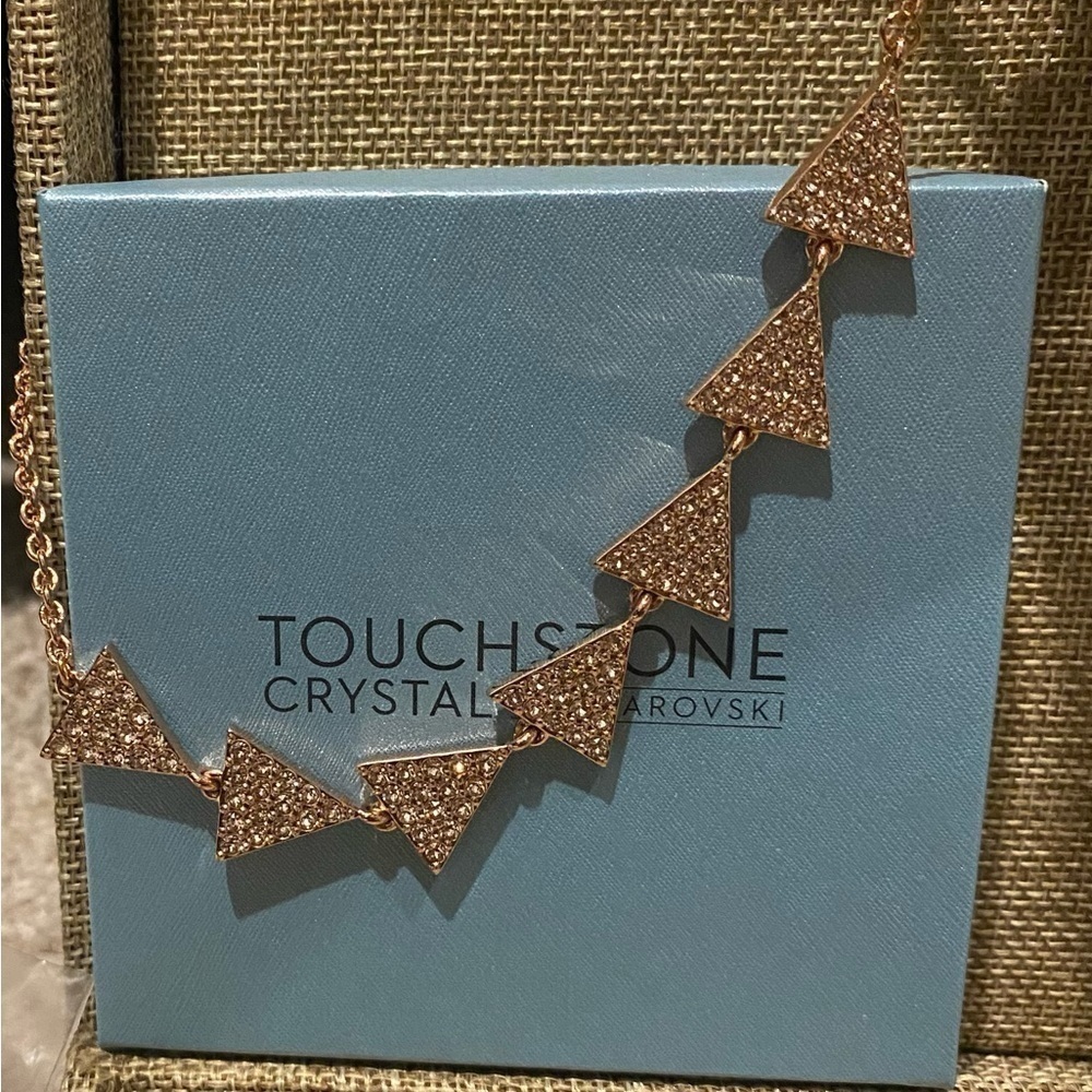Touchstone Crystal Tri Lateral Necklace